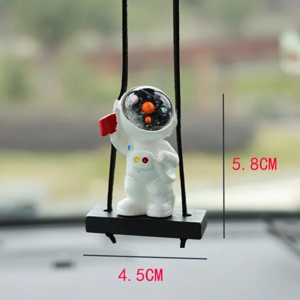 Swing Astronaut Car Pendant Car Rearview Mirror Hanging Ornaments Swing Astronaut Pendant Automobile Decoration Accessories - Image 4