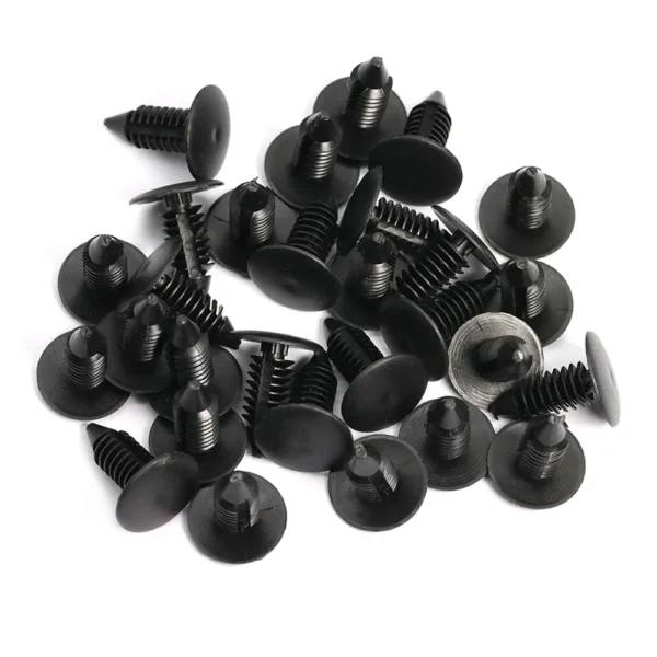 10Pcs Auto Fastener Fit 8mm Hole Nylon Car Clips Fender Bumper Shield Retainer Plastic Rivet for GM for Ford Automobile - Image 5