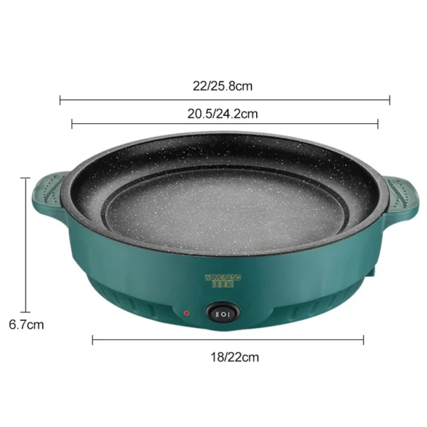 Electric MultiCooker Electric Frying Pan 220V Househould Barbecue Fried Steak Fish Omelette Frying Pan Non-stick Cooking Machine - Image 5