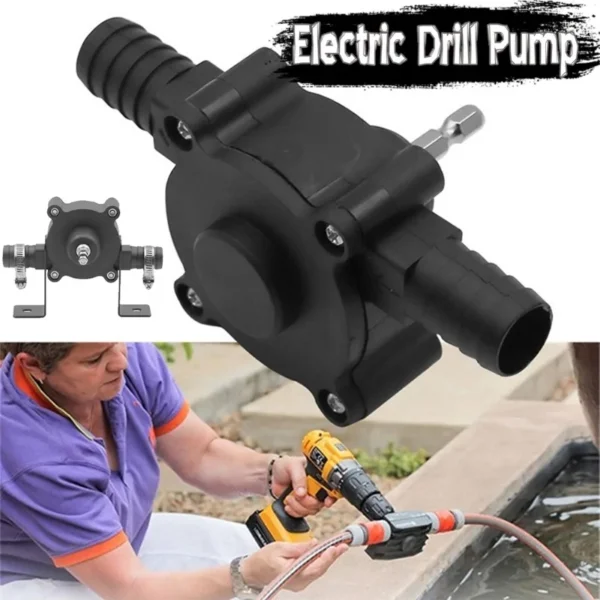 Household Portable Electric Drill Pump Diesel Oil Fluid Water Pump Mini Hand Self-priming Liquid Transfer Pumps - Image 2