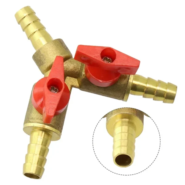 Aquarium Supplies Brass Valve Shut Off Ball Valve Brass Color Brass Material Easy To Install Plumbing Fittings - Image 3