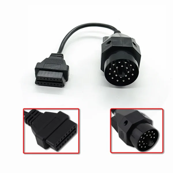 Automobile OBD Diagnostic Extension Connector For BMW 20 To 16 Pin OBD2 Adapters 20Pin for E36 E46 E38 E39 X5 Z3 - Image 5