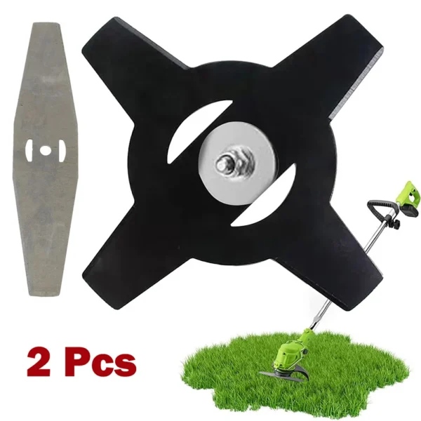 2pcs Metal Grass Trimmer Blade Lawn Mower Head Saw Blades Garden Power Tools BrushCutter Spare Parts - Image 6